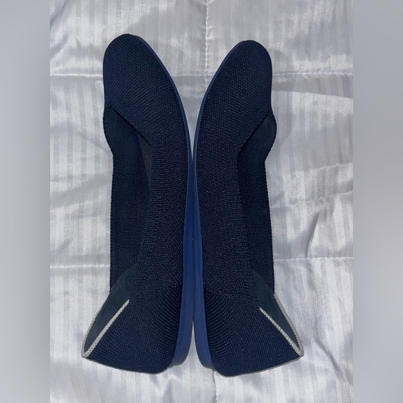 Rothy's The Flat Navy Blue Knit Round Toe Knit Ballet Flats Womens Size 7 - Picture 8 of 8